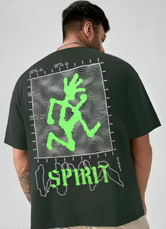 Predominnance Green Phantom Oversize Tee