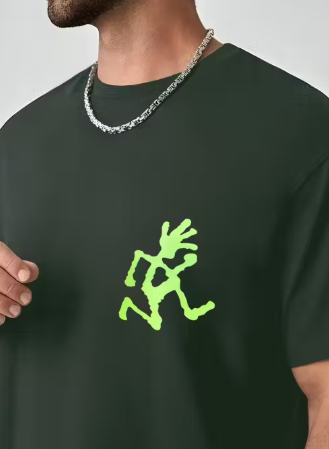 Predominnance Green Phantom Oversize Tee