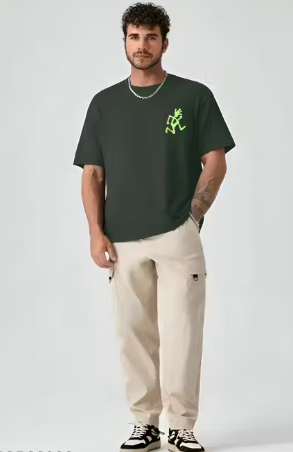 Predominnance Green Phantom Oversize Tee